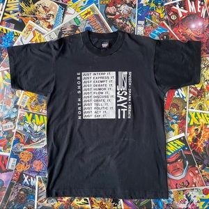 Vintage | Late 80s Just Say It Tee | single stitch